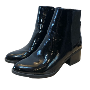 Call It Spring Vegan Patent Leather Boots/Size 6.5